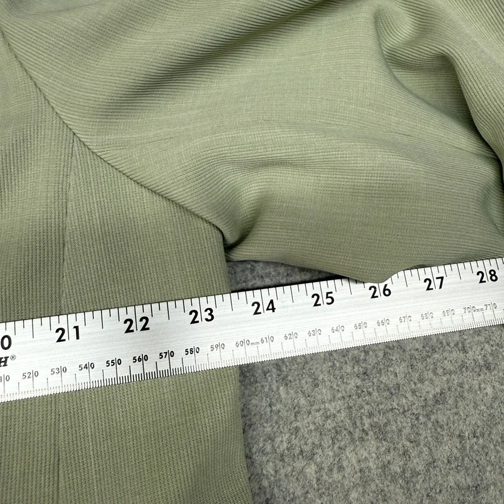 Jones New York Suit 2 Piece Set 16W Sage Green Shawl Lapel Blazer Straight Pants